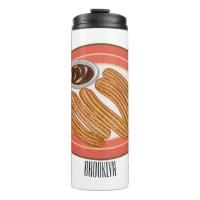 Churro cartoon illustration