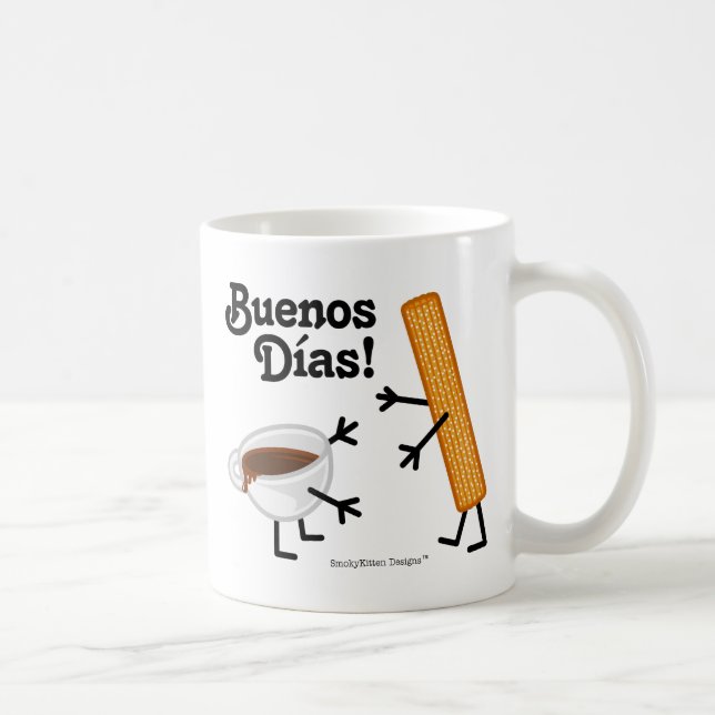 Churro & Chocolate - Buenos Dias! Coffee Mug (Right)
