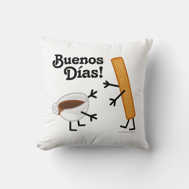 Churro & Chocolate - Buenos Dias! Cushion (Front)