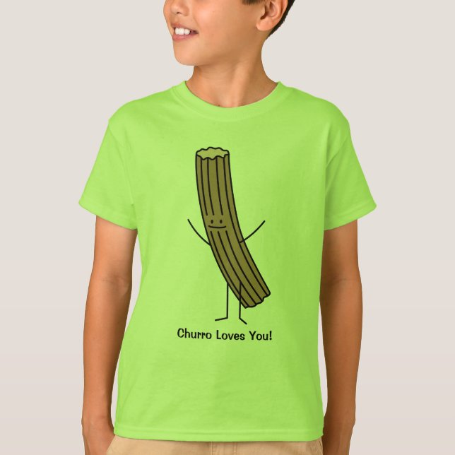 Churro Loves You! T-Shirt (Front)