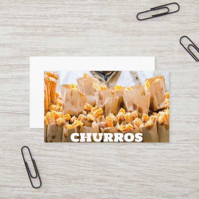 Churros Business Card (Front/Back In Situ)