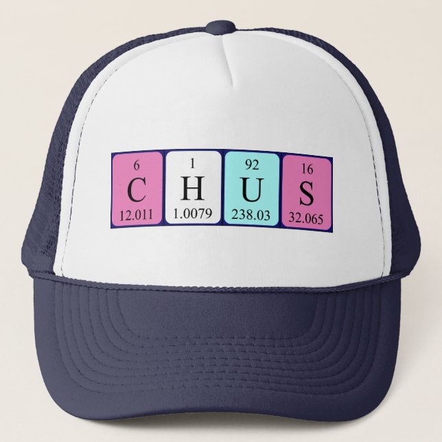 Chus periodic table name hat (Front)