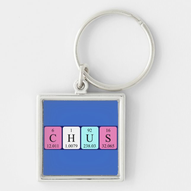 Chus periodic table name keyring (Front)