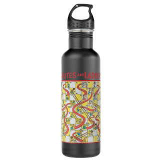 Chutes and Ladders Game Board Art from 1979  710 Ml Water Bottle