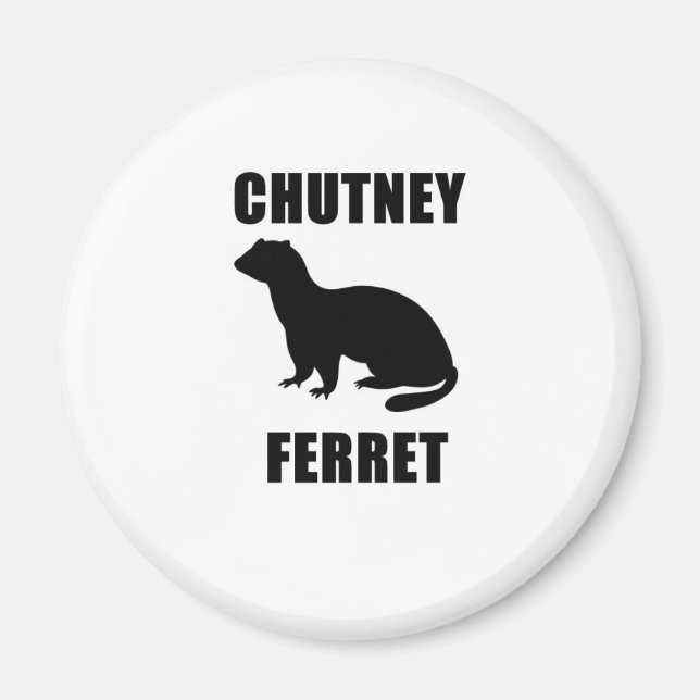 Chutney Ferret Magnet (Front)