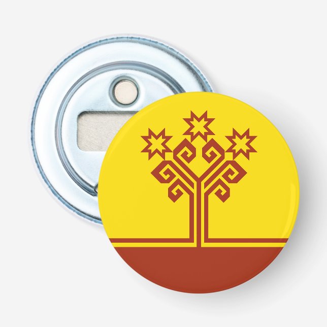 Chuvashia Flag Bottle Opener (Front)