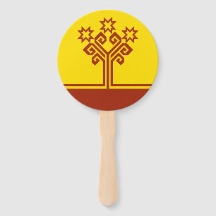 Chuvashia Flag Hand Fan