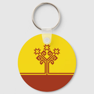 Chuvashia Flag Key Ring
