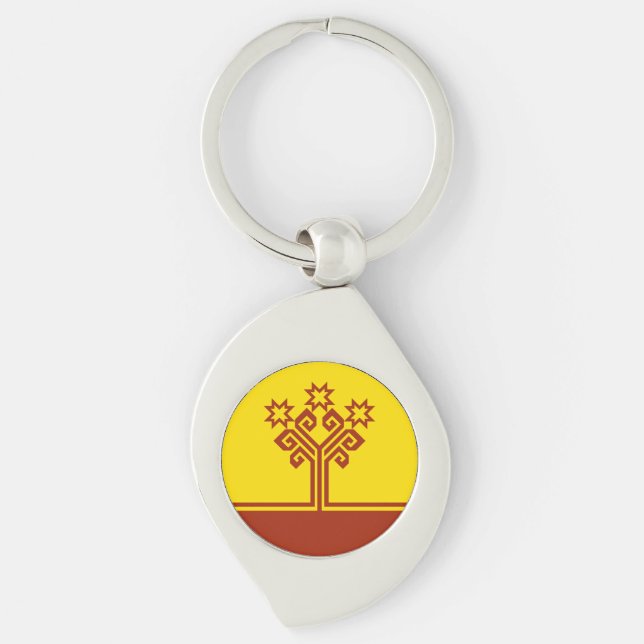 Chuvashia Flag Key Ring (Front)