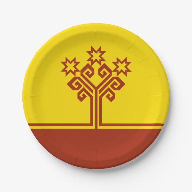 Chuvashia Flag Paper Plate (Front)