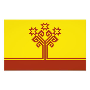 Chuvashia Flag Photo Print