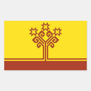 Chuvashia Flag Rectangular Sticker
