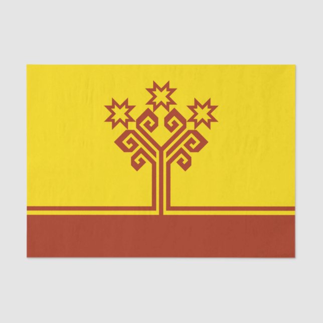 Chuvashia Flag Tissue Paper (Front)