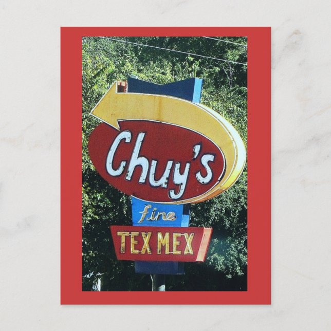 Chuy's Fine Tex Mex Postcard (Front)