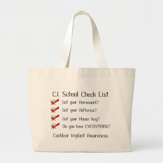 Ci Checklist bag (Front)