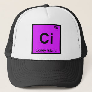 Ci - Coney Island New York Chemistry Symbol Trucker Hat