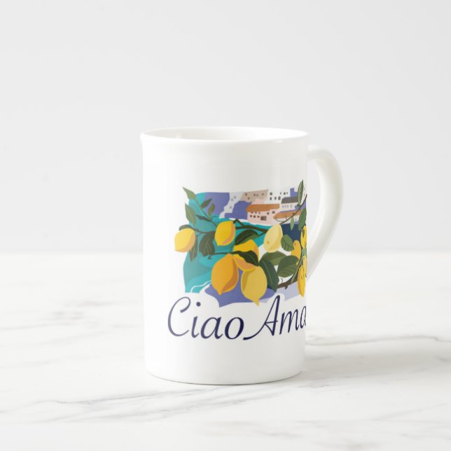 Ciao Amalfi Bone China Mug (Front Right)