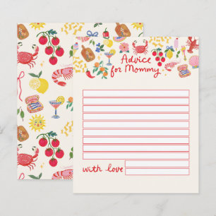 Ciao Baby Advice for Mummy Card Italian Folk Art