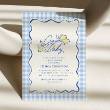 Ciao Baby Amalfi Lemon Blue & Yellow Baby Shower