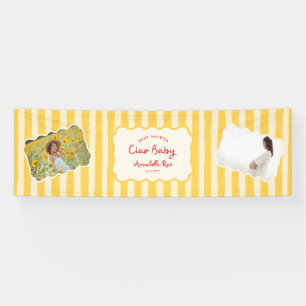 Ciao Baby Baby Shower Personalised Italian Banner