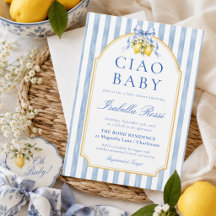 Ciao Baby Blue Stripes Italian Lemon