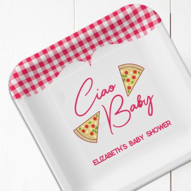 Ciao Baby Italian Baby Shower Paper Plate (Creator Uploaded)