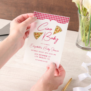Ciao Baby Italian Baby Shower Vellum Invitations