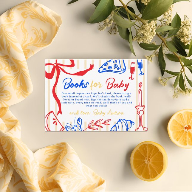 Ciao Baby Italian Bambino HandDrawn Books for Baby Enclosure Card (Creator Uploaded)