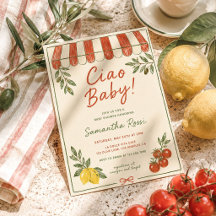 Ciao Baby Italian Market Baby Shower 