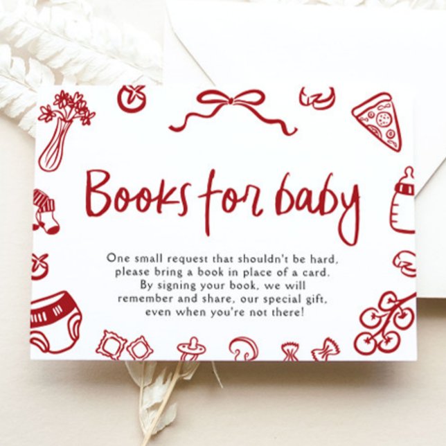Ciao Baby Italian Pizza Baby Shower Books For Baby Enclosure Card (Ciao Baby Italian Pizza Baby Shower Books For Baby Game)