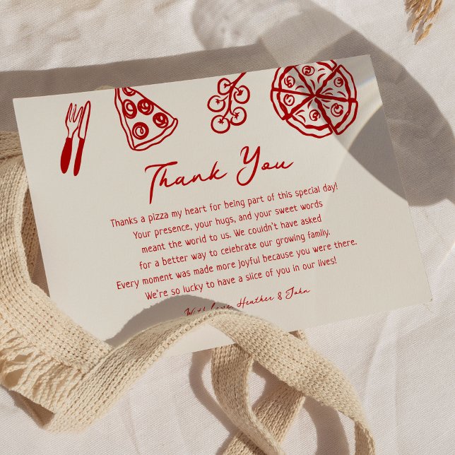Ciao Baby Italian Pizza Baby Shower Thank You Card (Creator Uploaded)