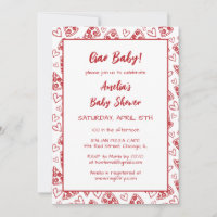 Ciao Baby! Italian Pizza Party Red Baby Shower