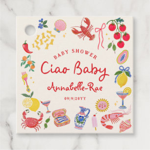 Ciao Baby Italian Themed Baby Shower Med Favour Tags