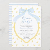 Ciao Baby Lemon & Blue Bow Boy Baby Shower