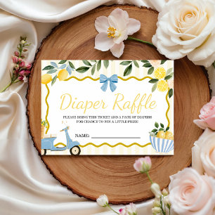 Ciao Baby Lemon Diaper Raffle Tickets Enclosure Card