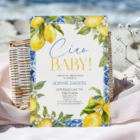 Ciao Baby! Lemon Floral Mediterranean Baby Shower