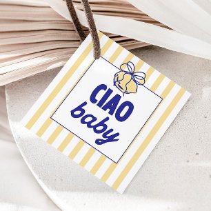 CIAO BABY Lemon Mediterranean Amalfi Favour Tags