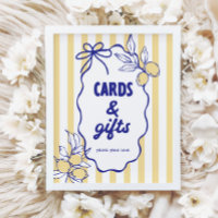 CIAO BABY Lemon Mediterranean Cards & Gifts Sign