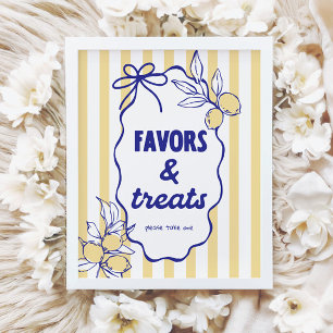 CIAO BABY Lemon Mediterranean Favours & Treats Sig Poster
