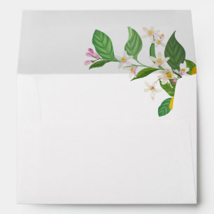 "Ciao Baby" Pretty Italian Lemons and Flowers Envelope