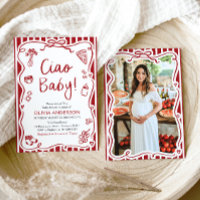 Ciao Baby Whimsical Italian Pizza Cute Baby Shower