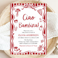 Ciao Bambina Girl Whimsical Italian Baby Shower