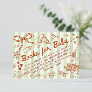 Ciao Bambino Green - Books for Baby Enclosure Card