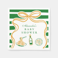 Ciao Bambino Green Italian Baby Shower