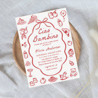 Ciao Bambino Hand Drawn Italian Lemon Baby Shower