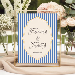 Ciao Bambino Italian Blue Favours & Treats Poster