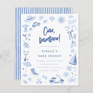 Ciao Bambino Italian Budget Boy Baby Shower