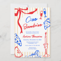 Ciao Bambino Italian Hand Drawn Baby Shower