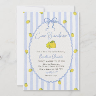Ciao Bambino Lemon Baby Shower Invitation