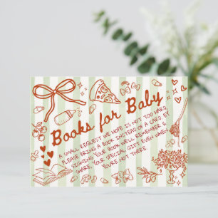 Ciao Bambino Olive Green - Books for Baby Enclosure Card